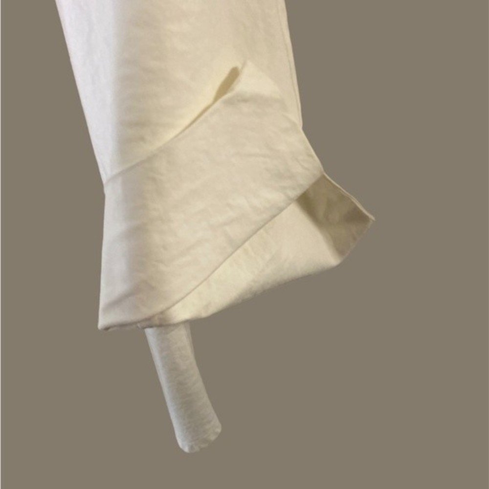 Dkny Essentials Solid White 100% Cotton Button-Do… - image 5